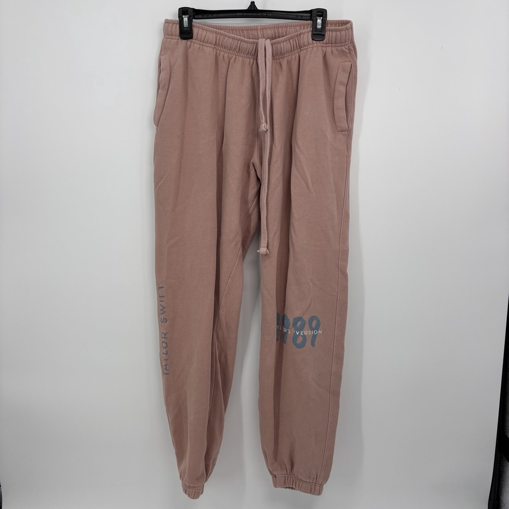 Taylor Swift 1989 Tour Merch Jogger Sweatpants Women's XL Taylor's Version Pink